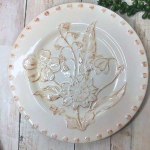 2 Salad Plates  MORNING GARDEN by Riviera Van Beers Signature 8" Embossed French